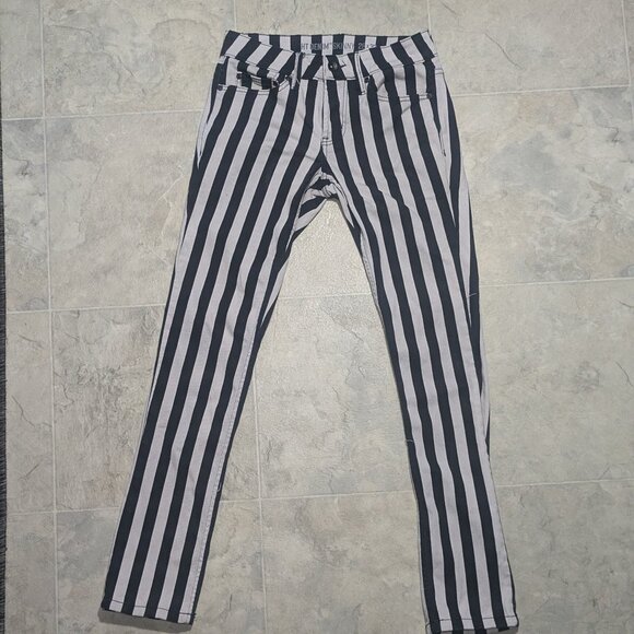 Black and white stripe pants - Picture 1 of 8